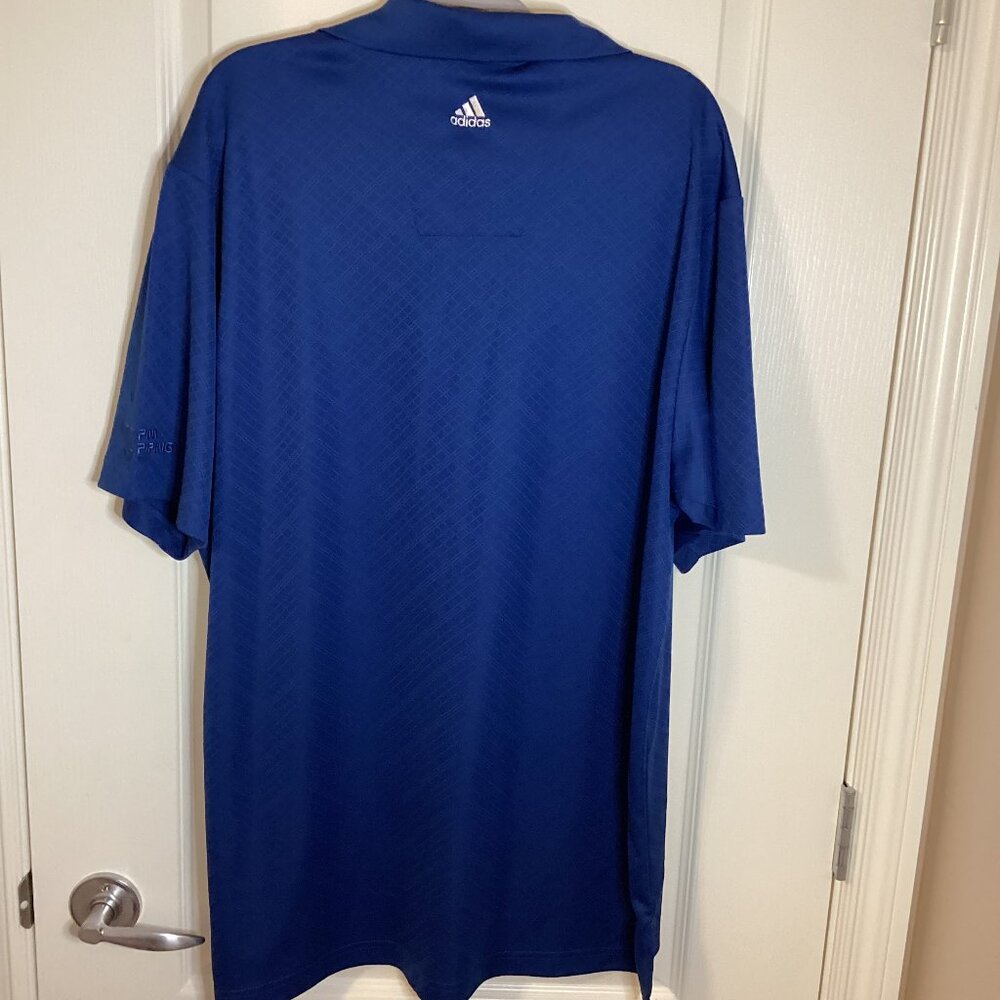 Adidas Cilmacool Men's Size XL Blue Polo Short Sleeve Golf Shirt T-Shirt Golfing - Picture 5 of 8